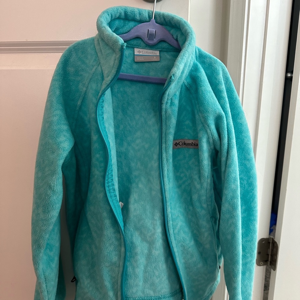 Teal Girls Small Columbia Fleece